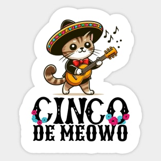 Cinco De Meowo Sticker